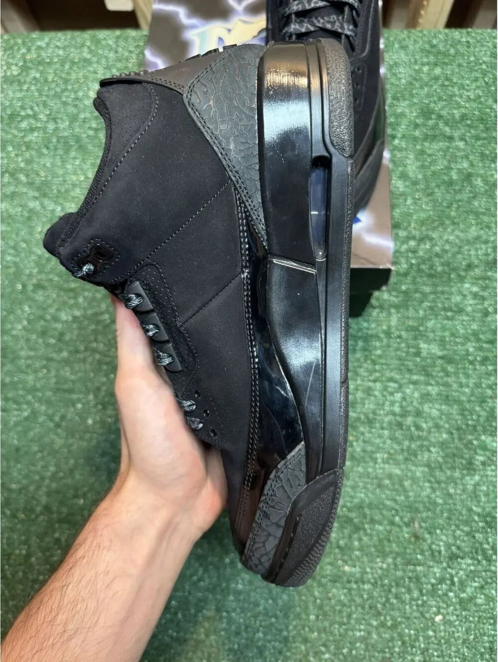 Jordan Retro 3 Black Cat Size 10